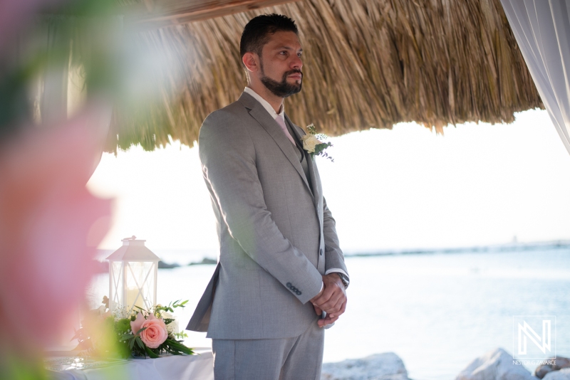 Groom waiting for the bride