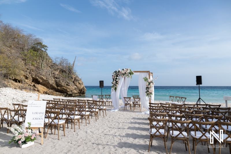 Romantic Caribbean Wedding Portrait