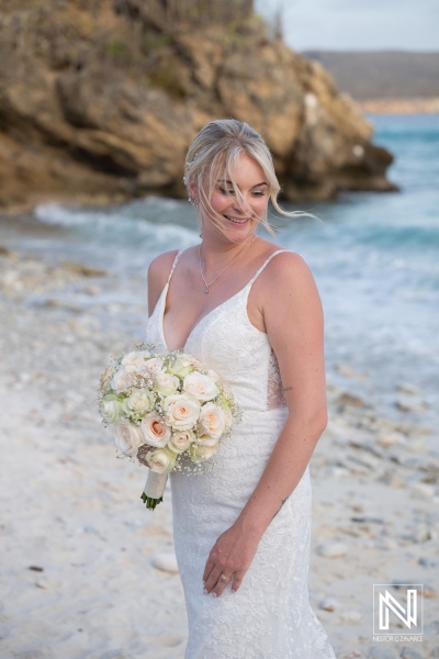 Romantic Caribbean Wedding Portrait