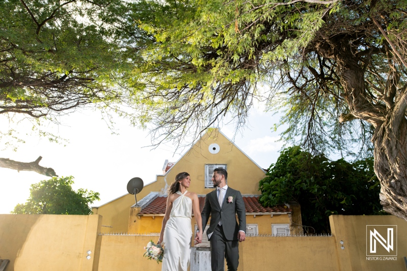 Bride and groom photoshoot session