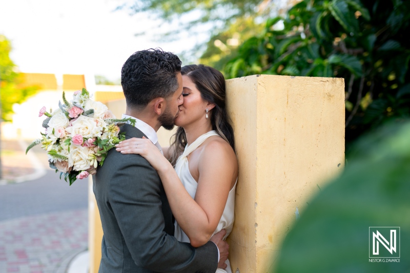 Bride and groom photoshoot session