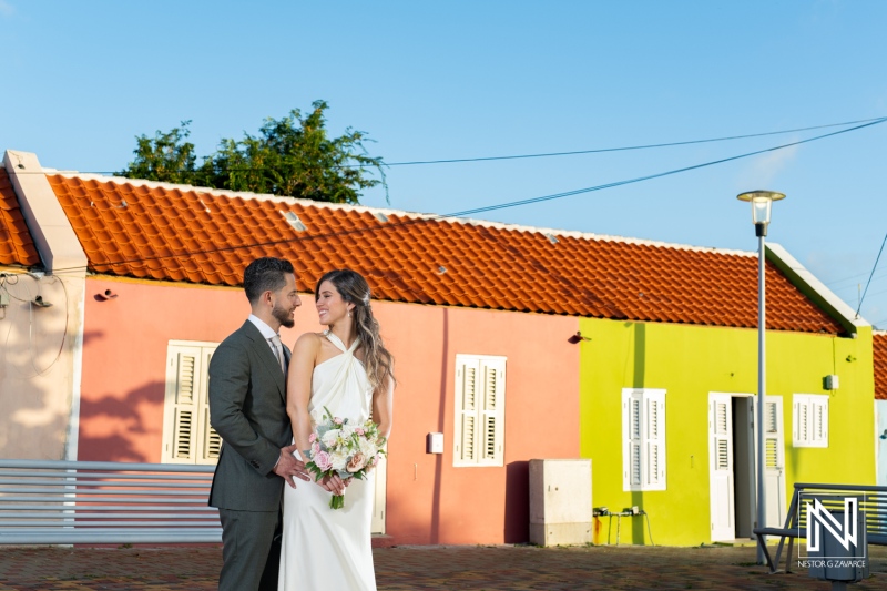 Bride and groom photoshoot session