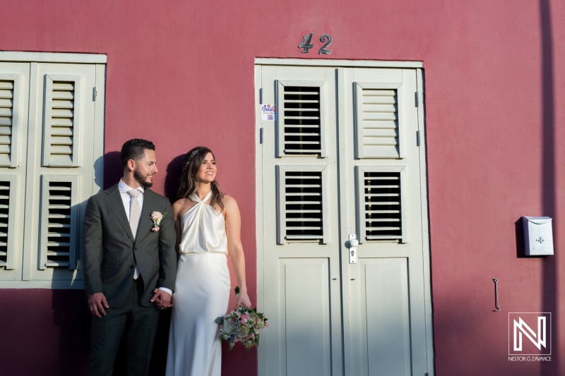 Bride and groom photoshoot session