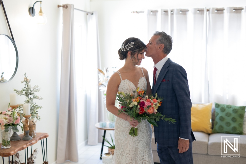 Bride getting ready