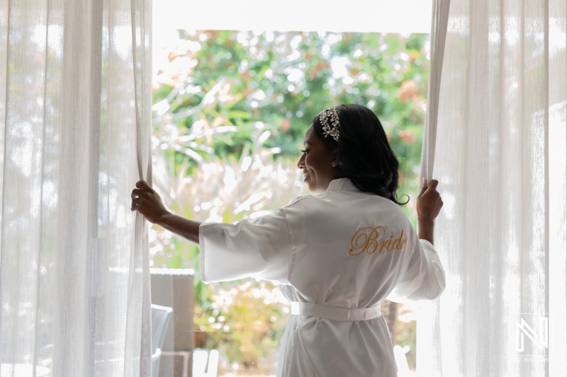 Bride with the robe
