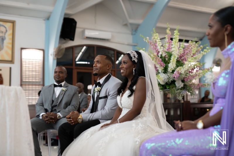 Bride and groom at the ceremony