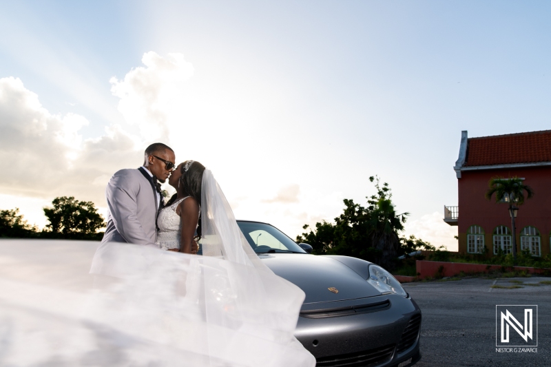 Bride and groom photoshoot session