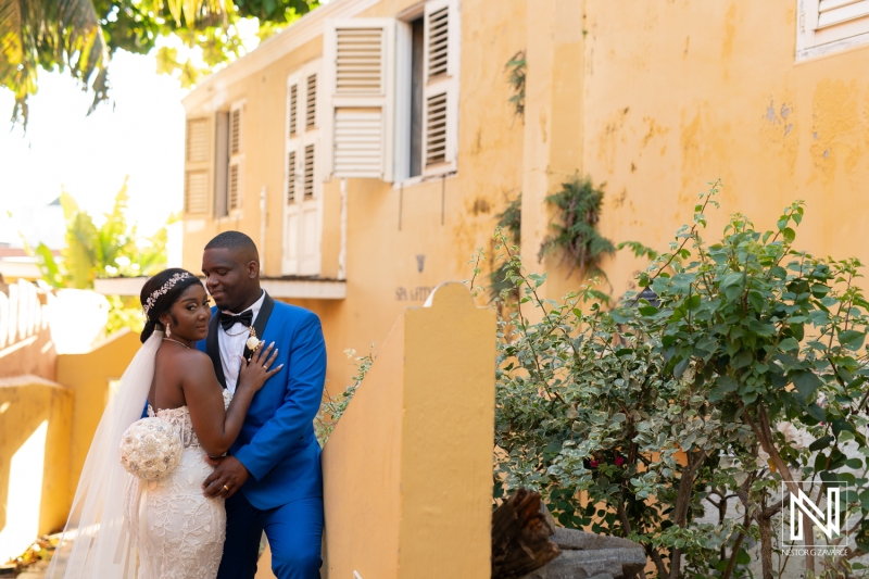 Bride and groom photoshoot session