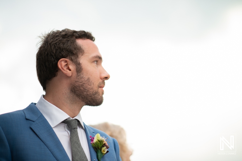 Groom waiting for the bride