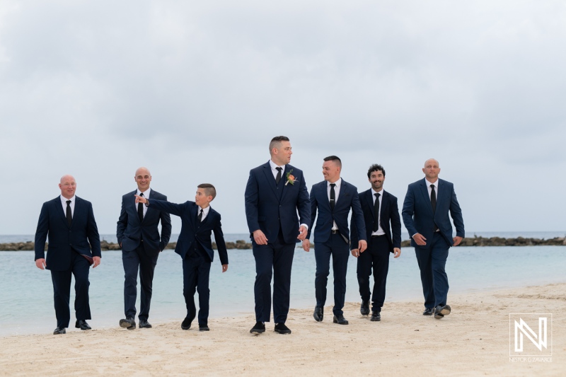 Groom with groomsmen