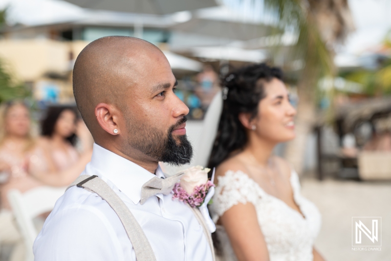 Bride and Groom at wedding ceremony