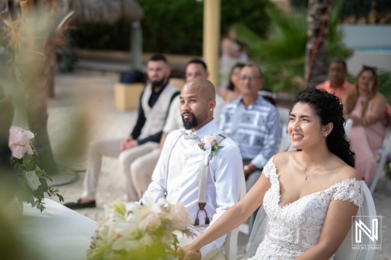 Bride and Groom at wedding ceremony