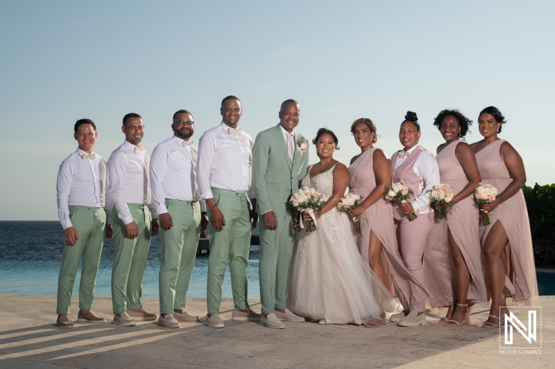 Wedding party photo