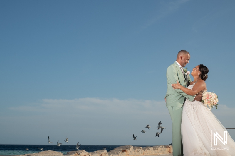 Bride and groom photoshoot session