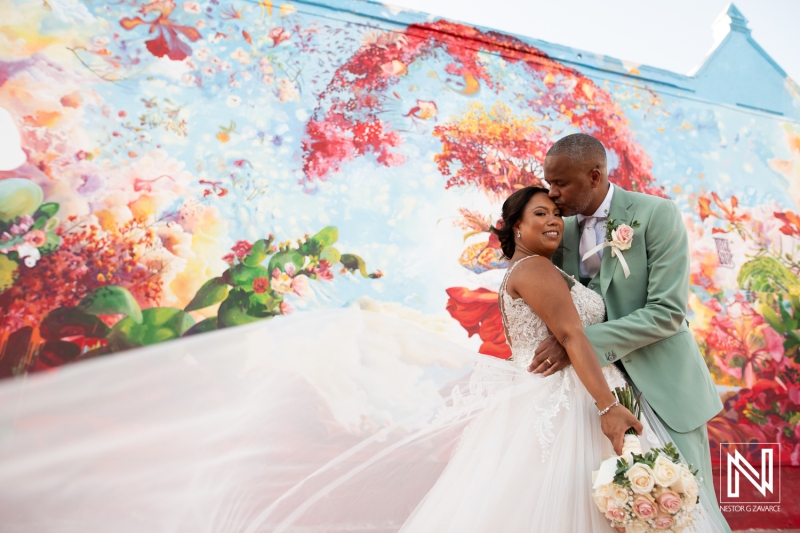 Bride and groom photoshoot session