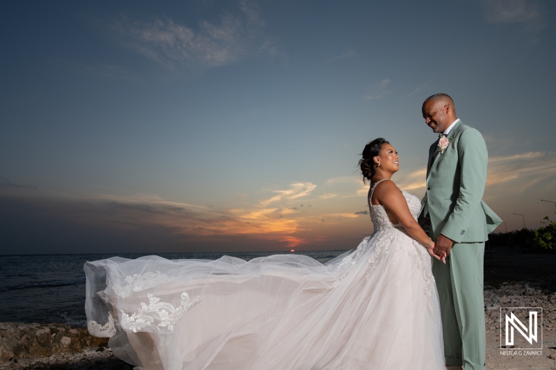 Bride and groom photoshoot session