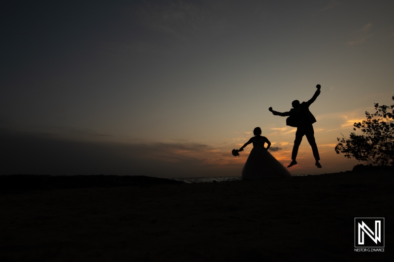 Bride and groom photoshoot session