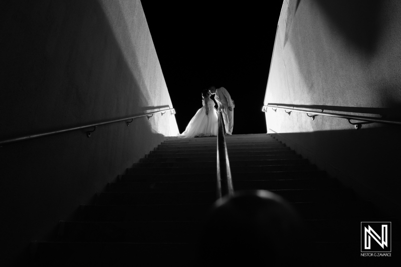 Bride and groom photoshoot session