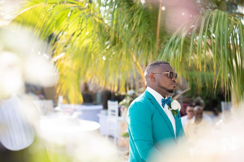 Groom waiting for the bride
