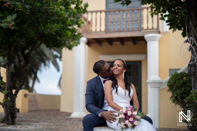 Bride and groom photoshoot session