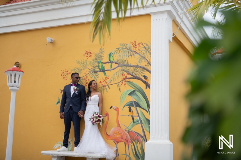 Bride and groom photoshoot session