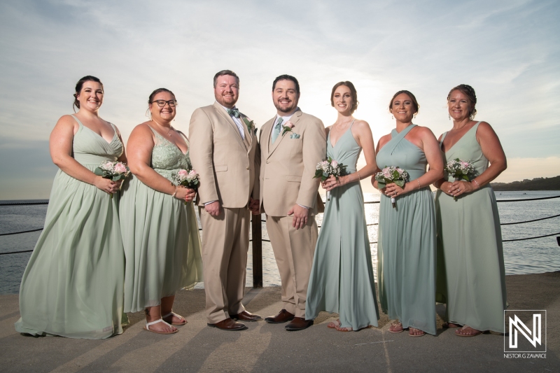 Photoshoot with bridal party