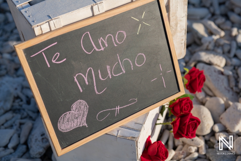 I love you blackboard decoration