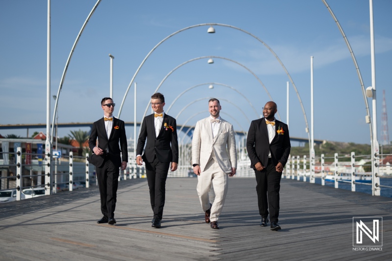 Groom with groomsmen