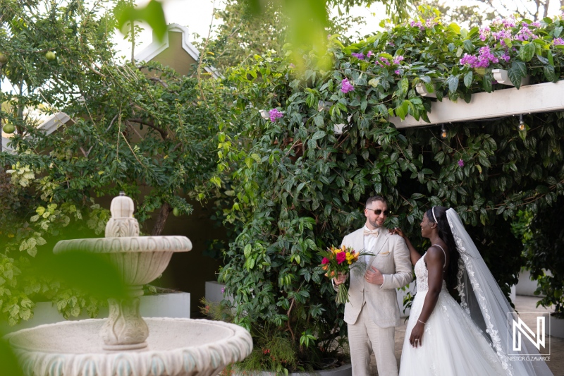 Bride and groom photoshoot session