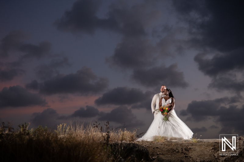 Bride and groom photoshoot session