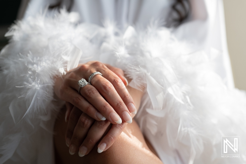 Bride's engagement ring