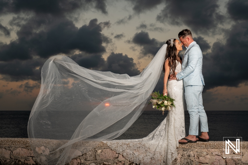 Bride and groom photoshoot session