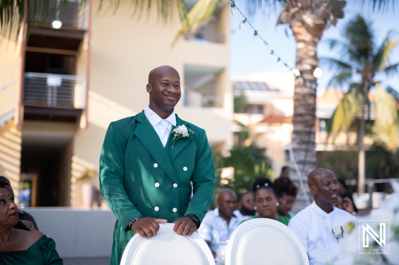 Groom waiting for the bride