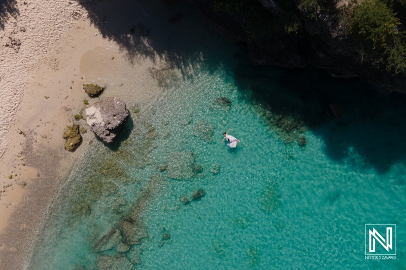 Couple photoshoot drone session