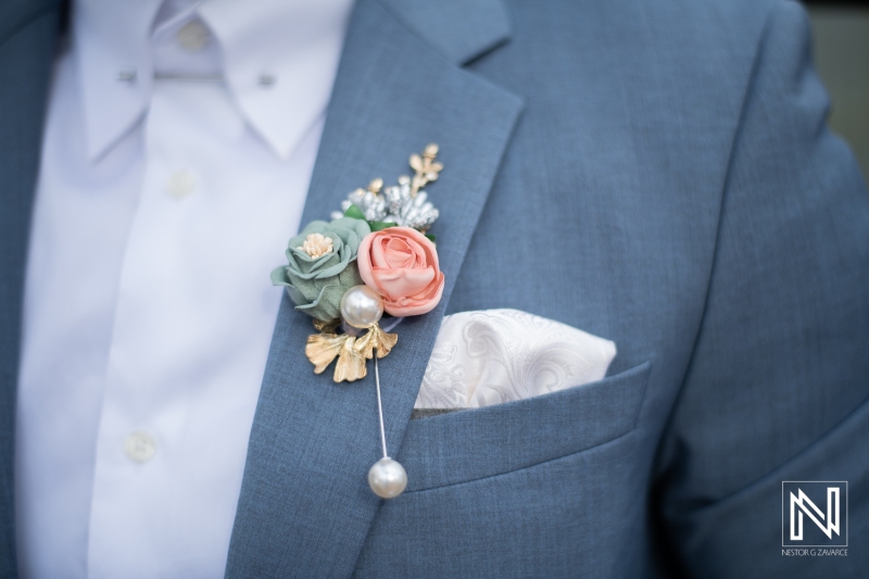 Groom's boutonniere