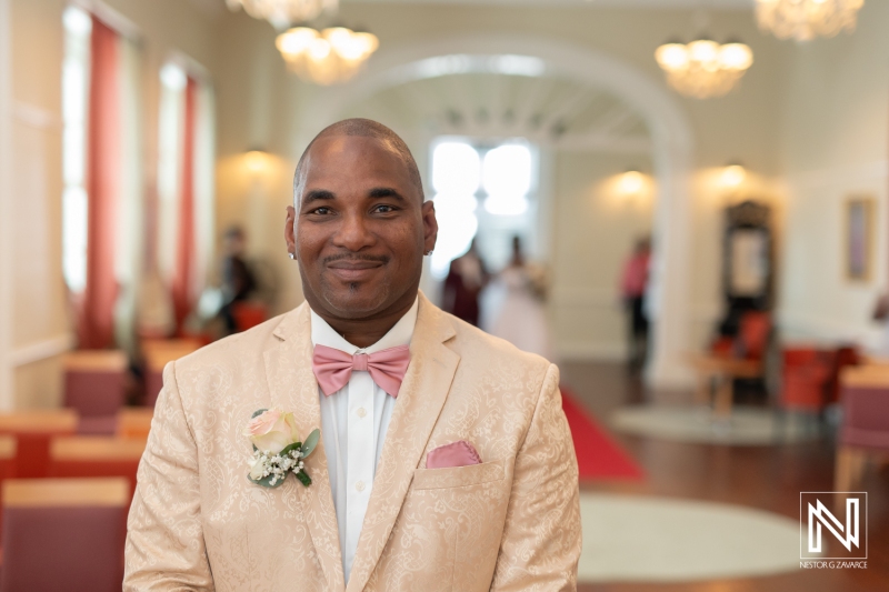 Groom waiting for the bride