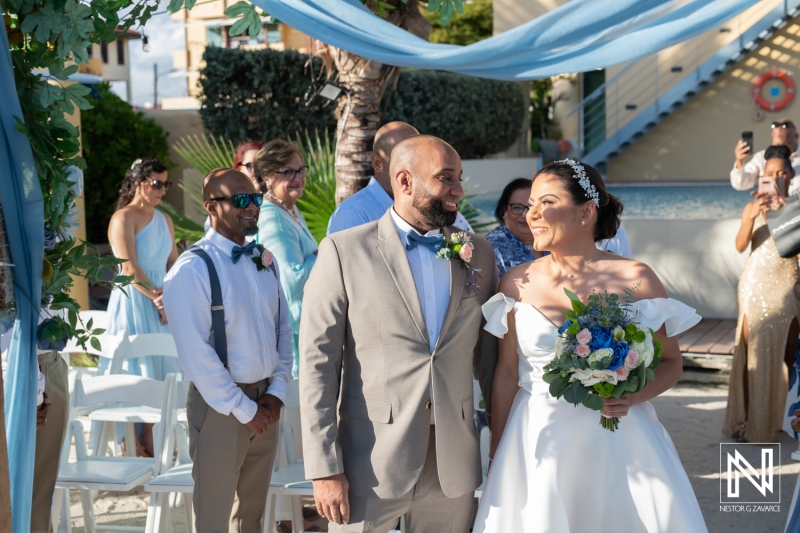 Bride and groom together