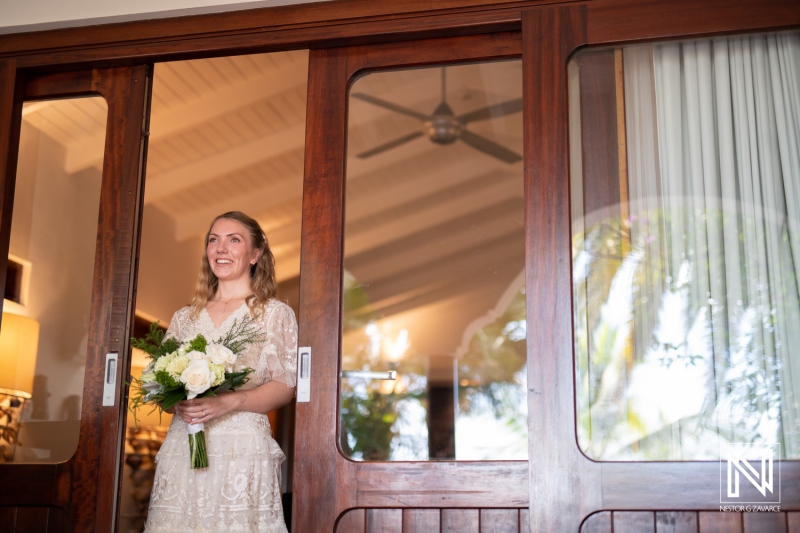 Bride at the room
