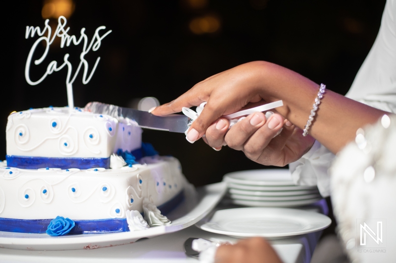 Cutting the cake