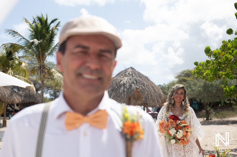 Bride walking down the aisle