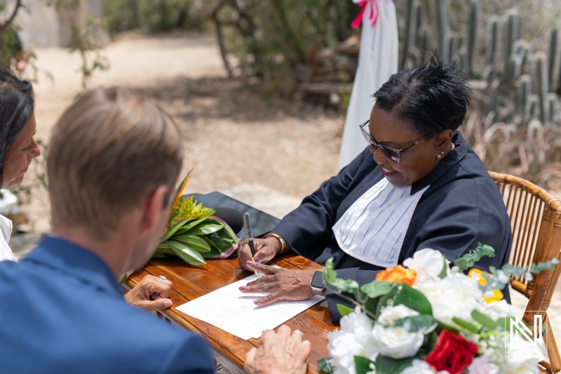 Ceremony of commitment at Fort Beekenburg in Curacao celebrates love with heartfelt vows and joyous connections