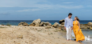 Family session surprise proposal at Blue Bay Curacao