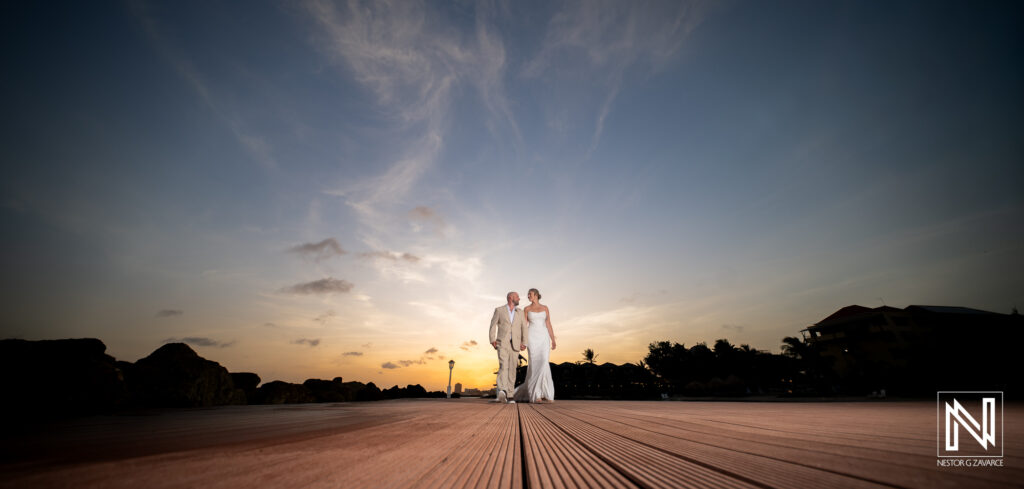 Destination wedding at Avila Beach Hotel in Curacao