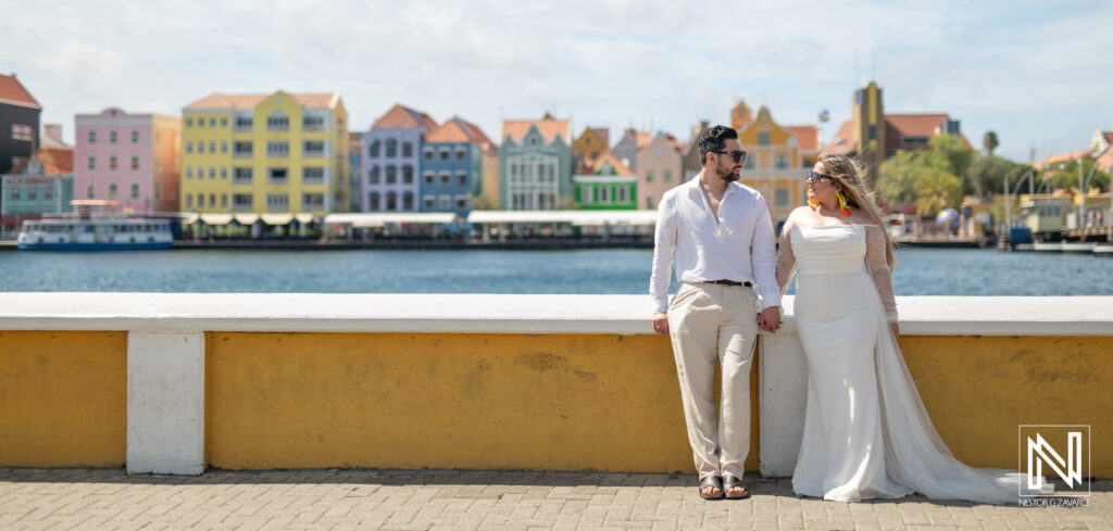 Destination wedding at Daaibooi Beach in Curacao