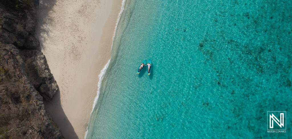 Trash the dress at Cas Abao Beach in Curacao
